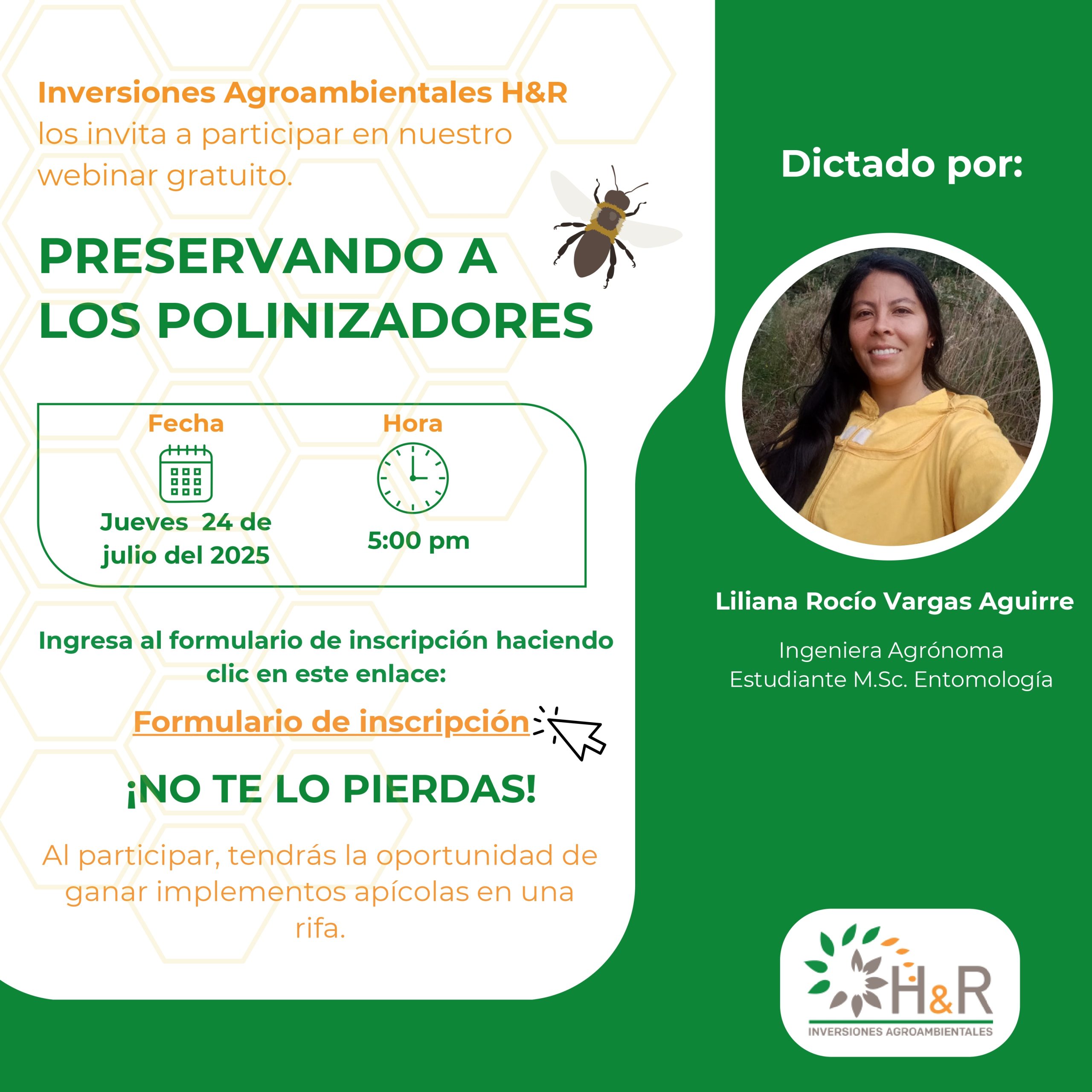 Sesión sincrónica: Preservando a los polinizadores